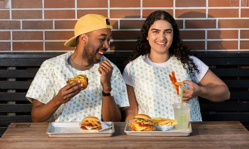 sauce-proof disposable tees at shake shack