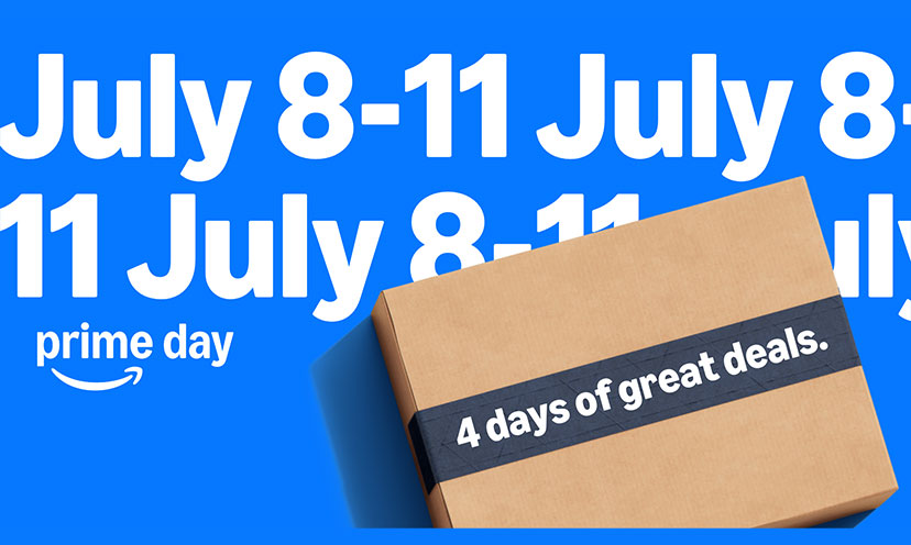 Graphic showcasing the dates for Prime Days from Amazon