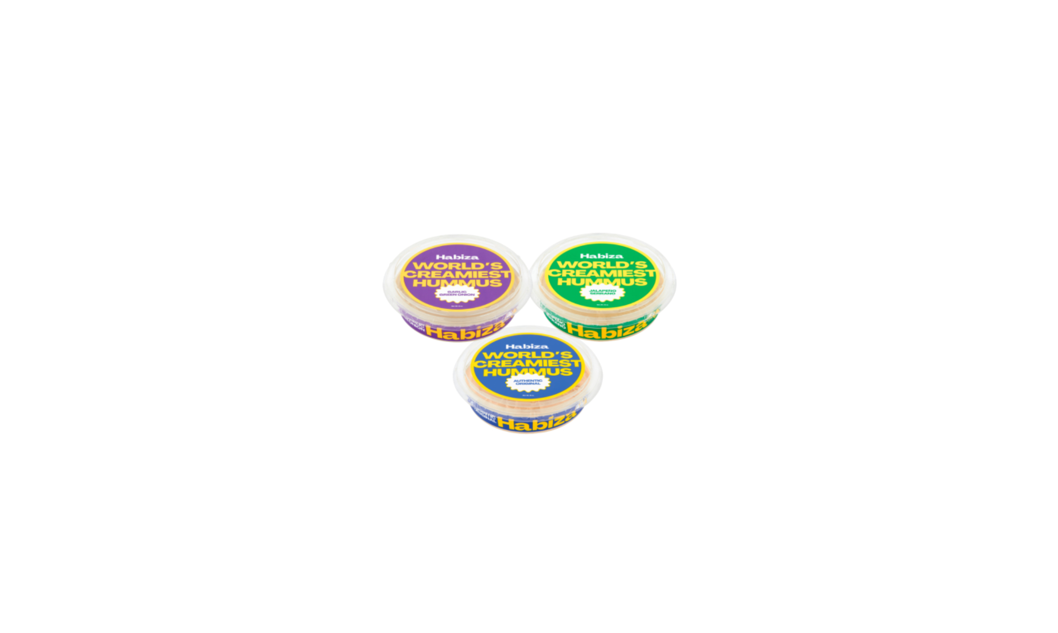 Image of three Habiza Hummus