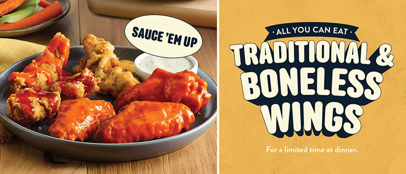 Promotional Image for Wings at Golden Corral