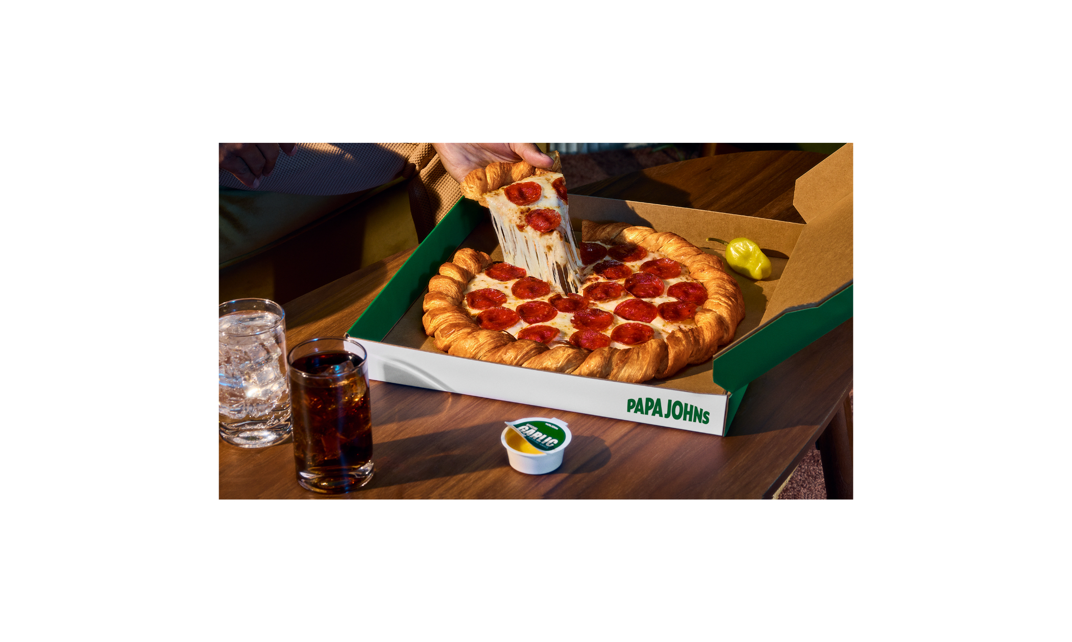 Image of a Croissant Pizza from Papa John’s