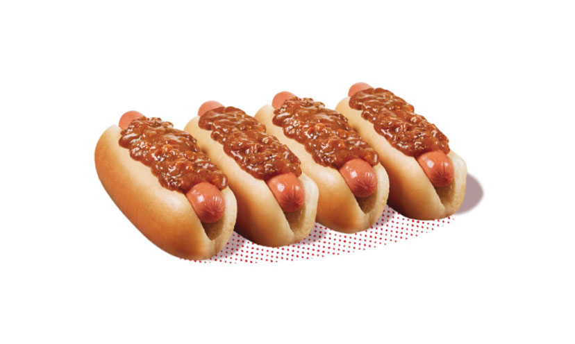 four chili dogs