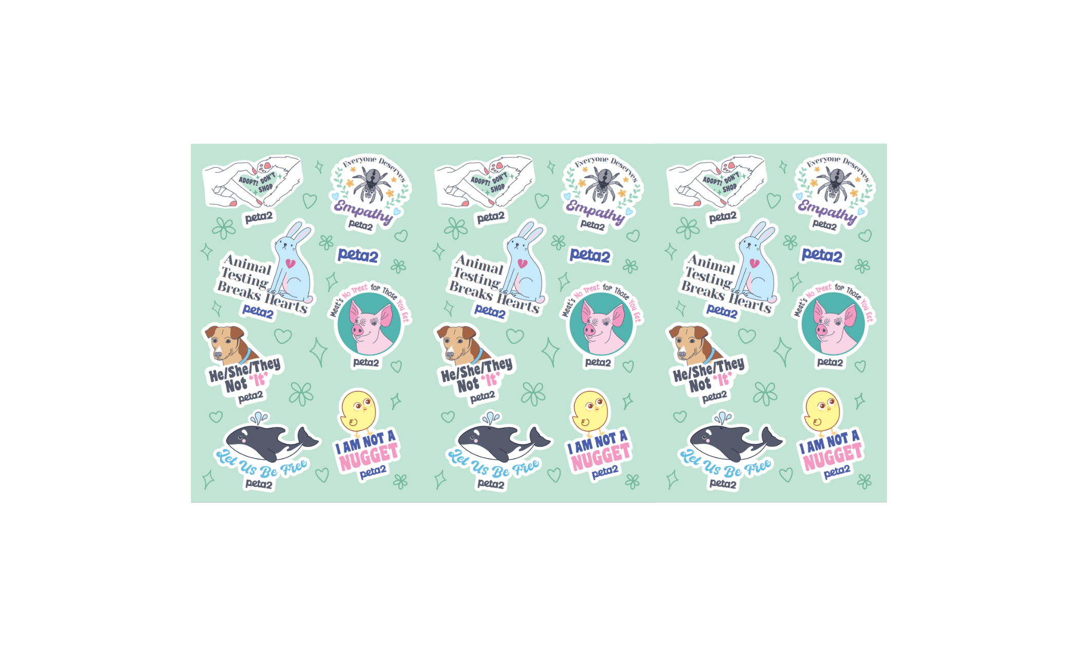 Image of Animal Rights Stickers from PETA2