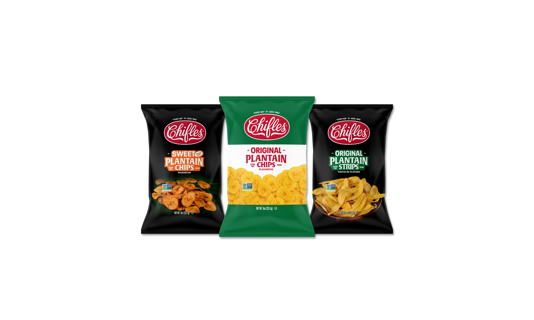 Image of bags of Plantain chips